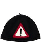 Le Chapeau Warning Sign Hat - Black