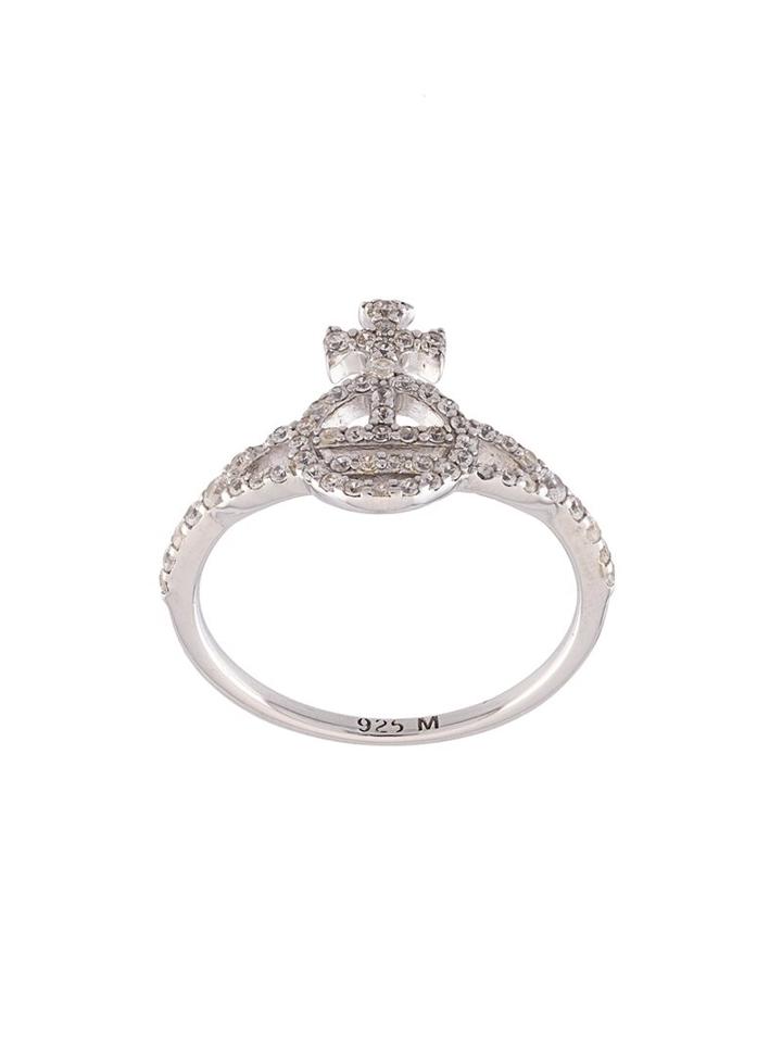 Vivienne Westwood 'calliope' Ring, Women's, Size: Medium, Grey