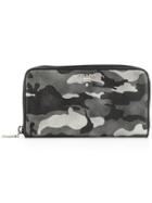 Prada Camouflage Continental Wallet - Grey