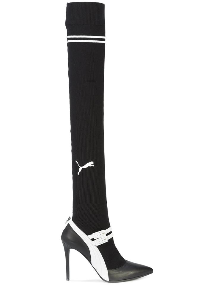 Fenty X Puma Knitted High Mary-jane Boots - Black
