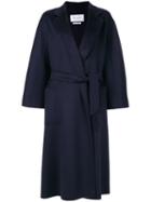 Max Mara - Belted Cashmere Coat - Women - Cashmere - 40, Blue, Cashmere