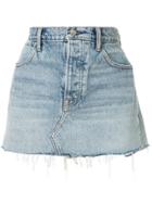 Alexander Wang Zip Snip Denim Skirt - Blue