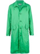 Opening Ceremony Hooded Trench Coat - Green