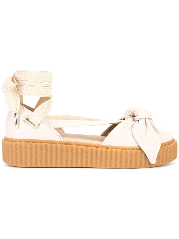Fenty X Puma Bow Creeper Sneaker Sandals - Nude & Neutrals