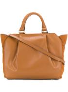 Dkny Soft Pleated Tote Bag - Brown