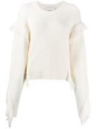 3.1 Phillip Lim Fringed Details Jumper - White