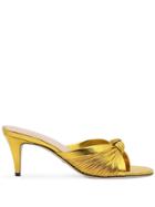Gucci Knot Detail Sandals - Gold