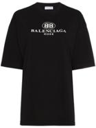 Balenciaga Bb Mode Semi Fitted T-shirt - Black