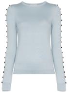 Adeam Button Arm Cashmere Sweater - Blue