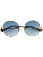 Anna Karin Karlsson The Bee Round Sunglasses - Metallic