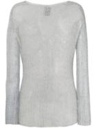 Ann Demeulemeester Semi-sheer Knitted Jumper - Grey