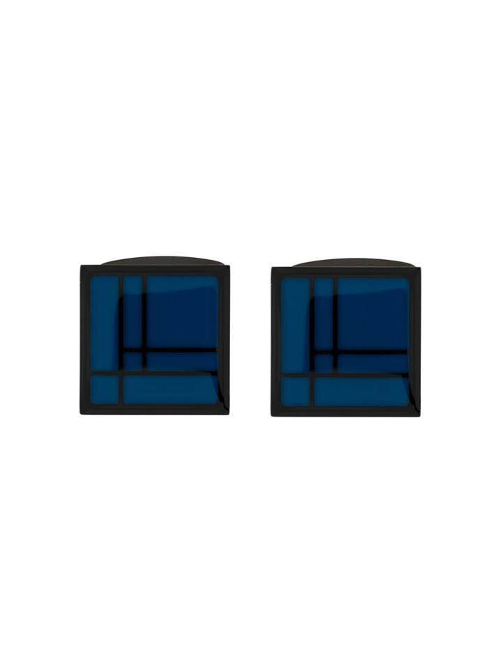 Boss Hugo Boss Enamelled Cufflinks - Blue