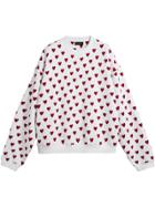 Burberry Heart Print Jersey Sweatshirt - White