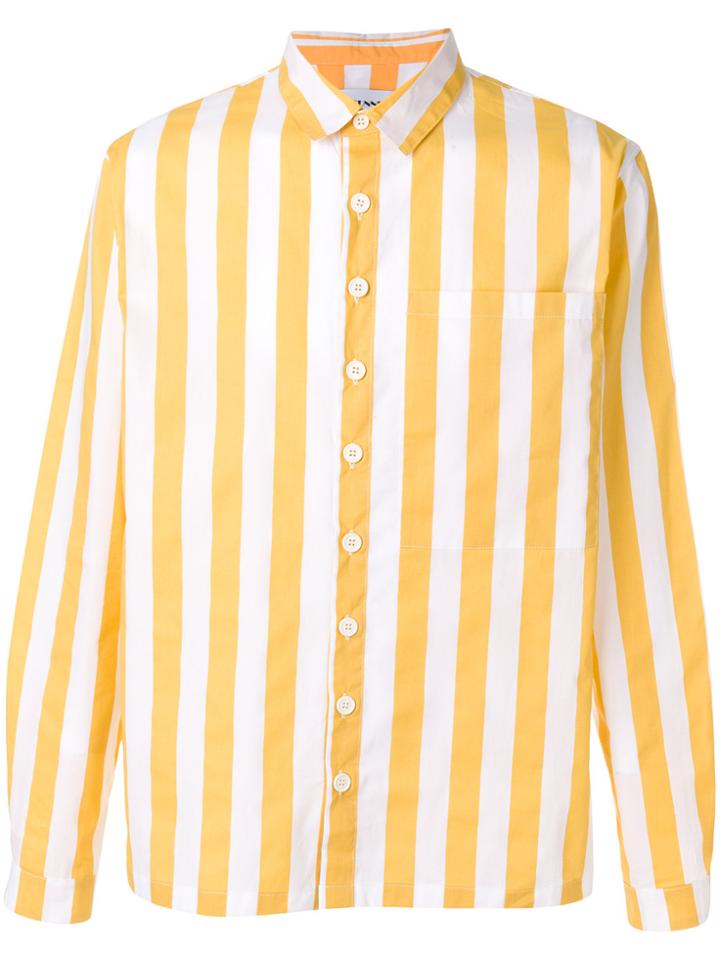 Sunnei Striped Long Sleeve Shirt - White