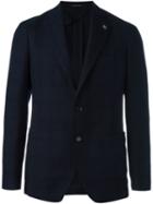 Tagliatore Two-button Blazer, Men's, Size: 54, Blue, Cupro/virgin Wool