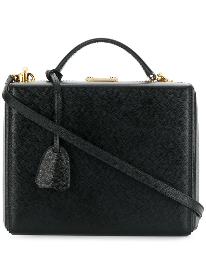 Mark Cross Top Handle Box Bag - Black