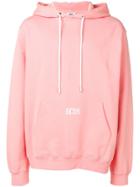 Gcds Logo Embroidered Hoodie - Pink