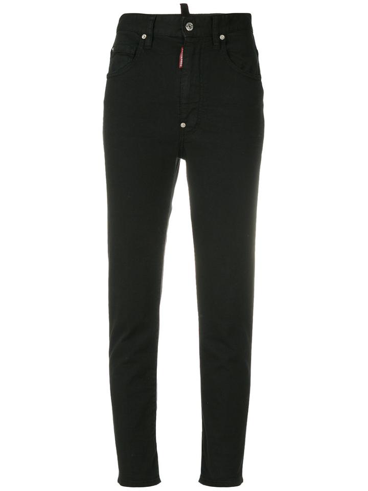 Dsquared2 - Cropped Jeans - Women - Cotton/elastodiene - 36, Black, Cotton/elastodiene