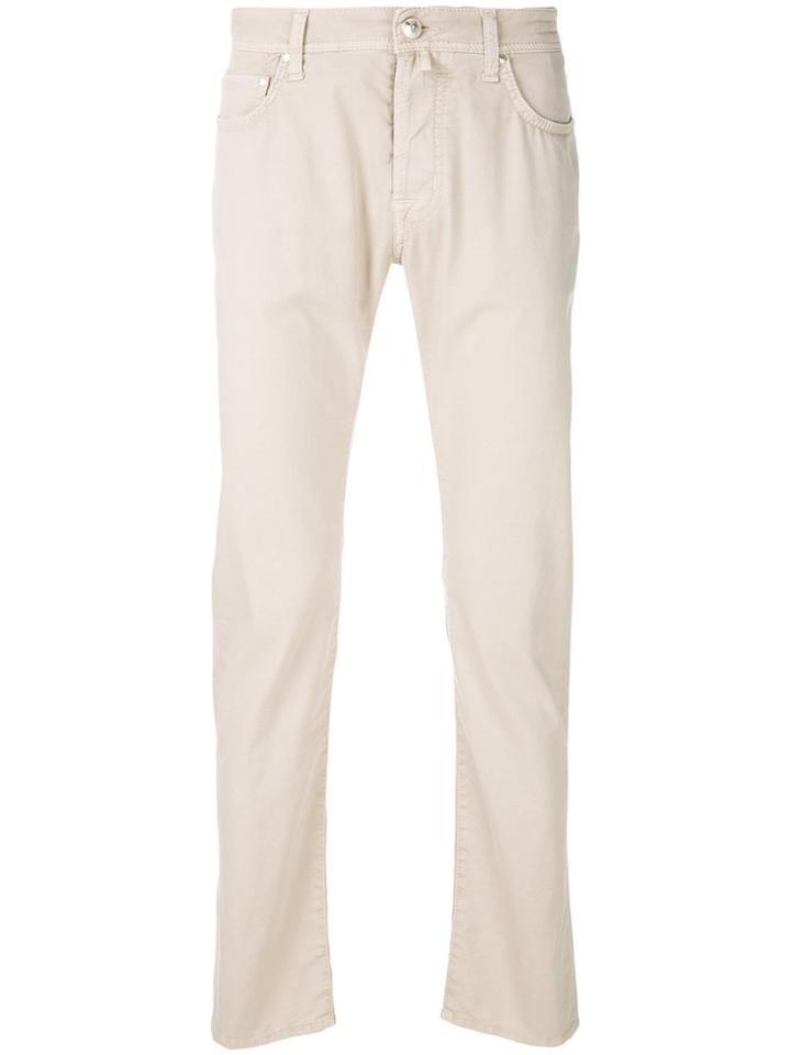 Jacob Cohen Straight Leg Jeans - Nude & Neutrals