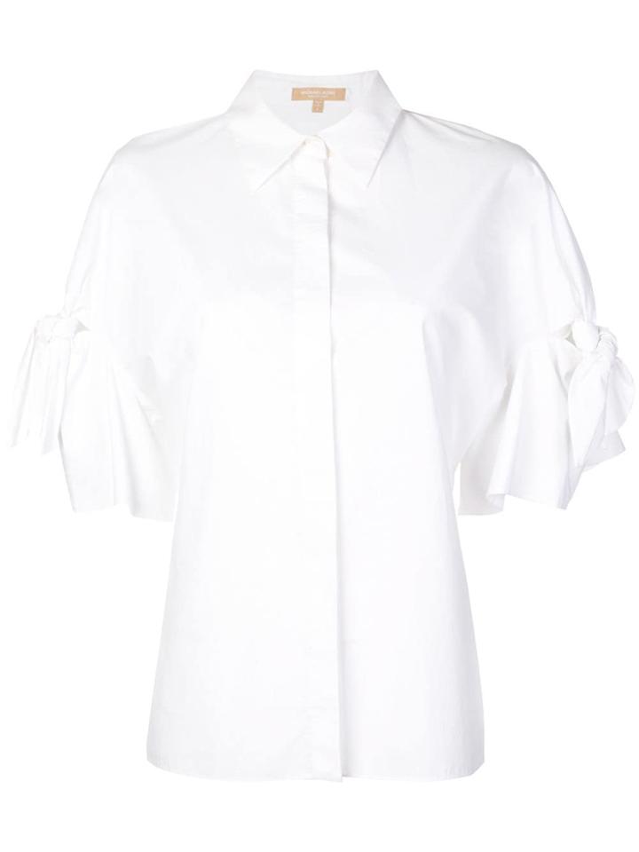 Michael Kors Tie Sleeve Shirt - White