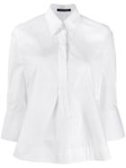 Luisa Cerano Concealed Fastened Shirt - White