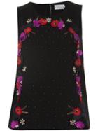 Tanya Taylor Flower Applique Top