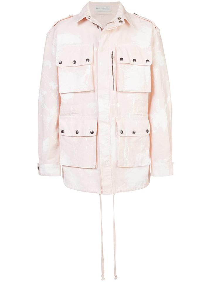 Faith Connexion Multi-pocket Military Jacket - Pink