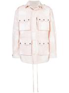 Faith Connexion Multi-pocket Military Jacket - Pink