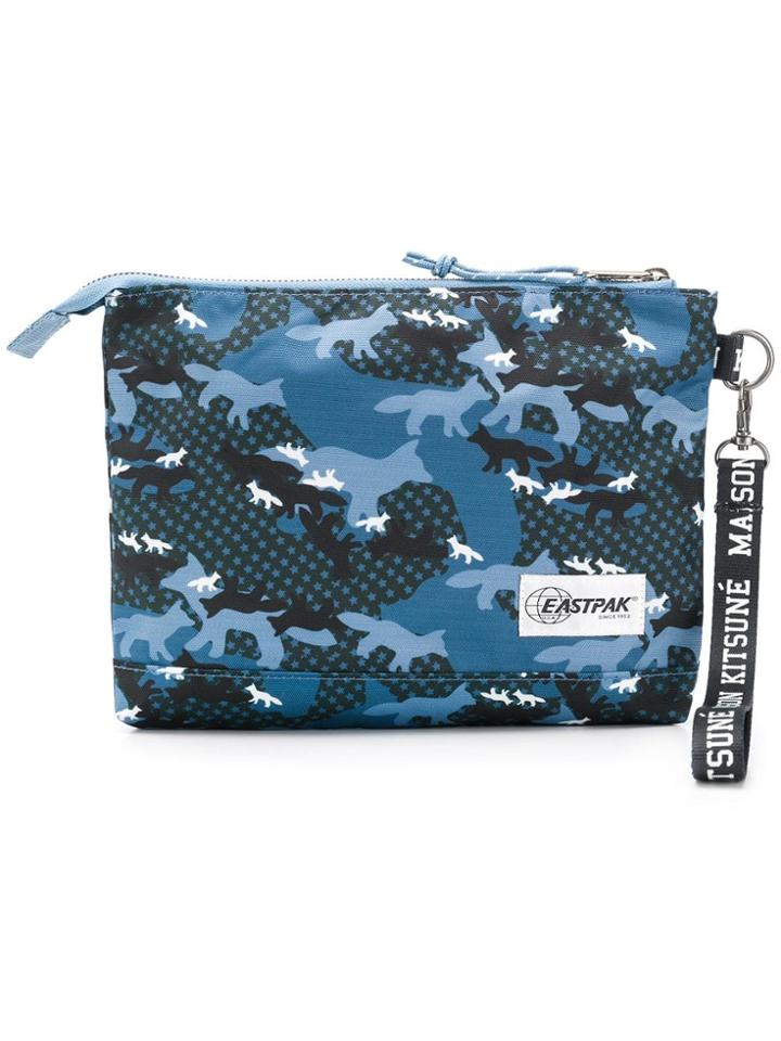 Eastpak Camouflage Print Clutch - Blue