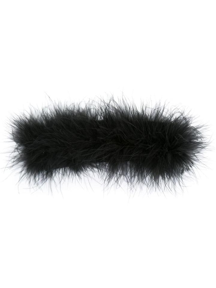 Tu Es Mon Trésor Embellished Choker Scarf - Black