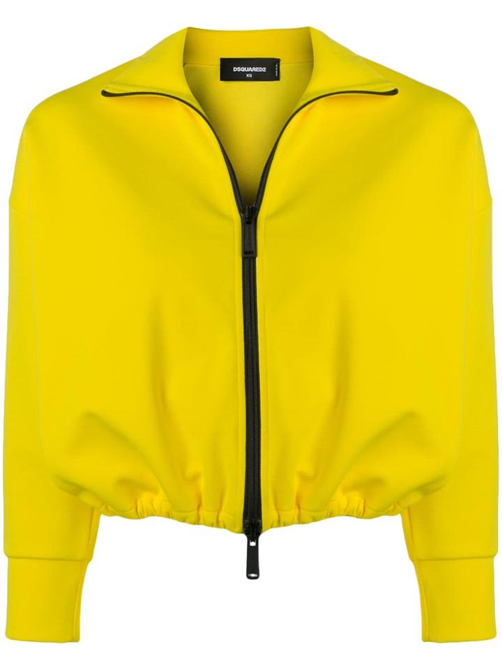 Dsquared2 Cropped Sports Jacket - Yellow
