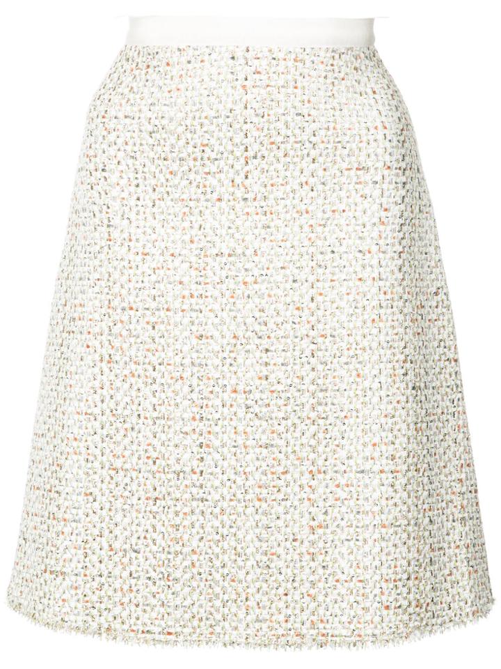 Giambattista Valli A-line Tweed Skirt - Nude & Neutrals