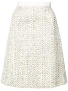 Giambattista Valli A-line Tweed Skirt - Nude & Neutrals