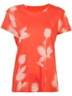 Proenza Schouler Rose Imprint Short Sleeve T-shirt - Red