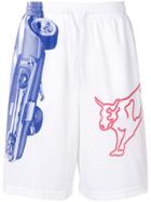 Calvin Klein Jeans Est. 1978 Modernist Graphic Track Shorts - White