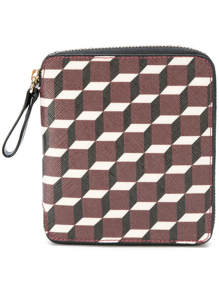 Pierre Hardy Zipped Cardholder - Brown