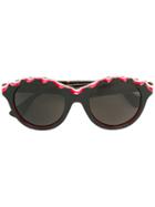 Retrosuperfuture 'mona Zigzag' Sunglasses - Black