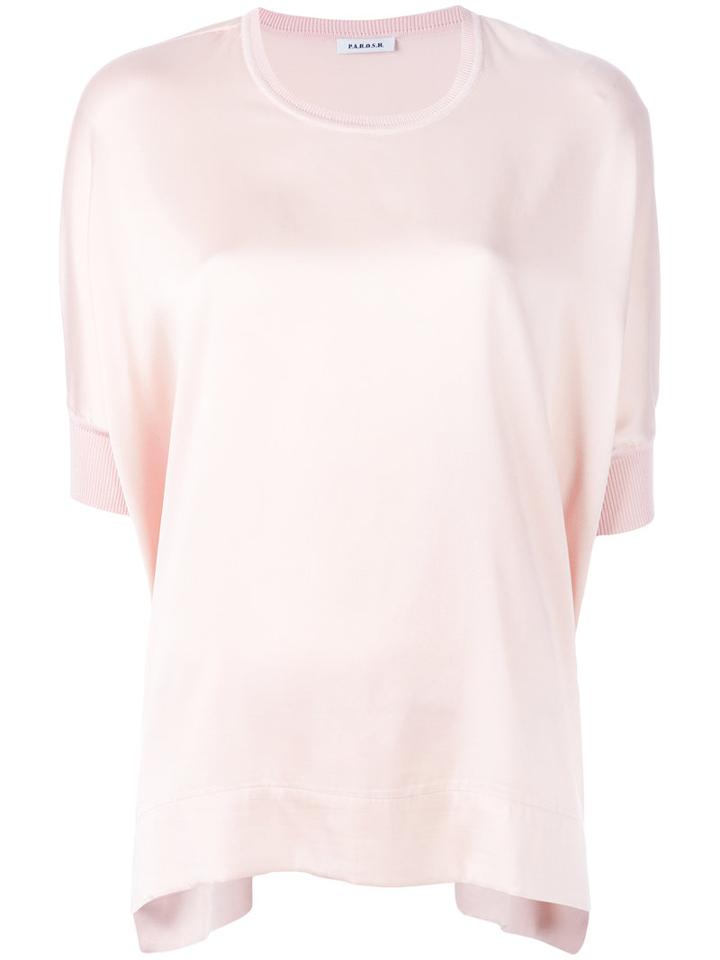 P.a.r.o.s.h. Safira Blouse, Size: Medium, Pink/purple, Silk/spandex/elastane