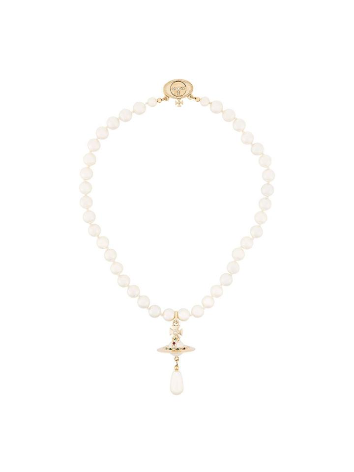 Vivienne Westwood Orb Choker Necklace - White