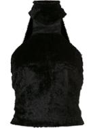 Sophie Theallet Halterneck Sleeveless Blouse, Women's, Size: 10, Black, Silk/cotton/spandex/elastane/viscose