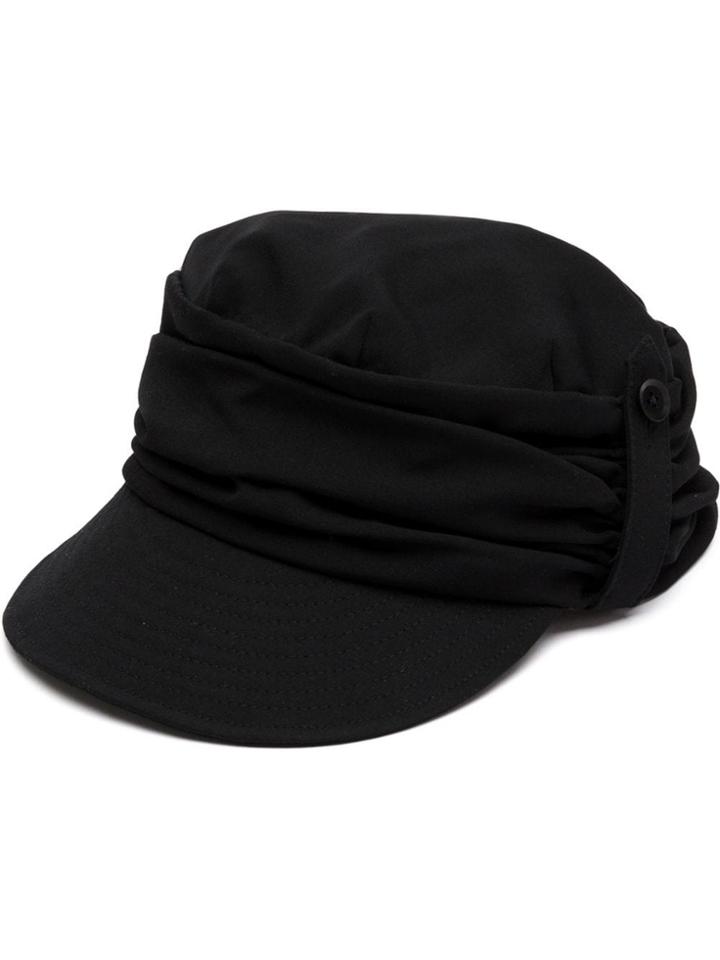 Yohji Yamamoto Gathered Cap - Black