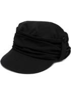 Yohji Yamamoto Gathered Cap - Black