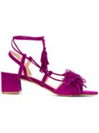 Rebecca Minkoff Tassel Detail Sandals - Pink & Purple