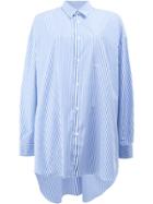 Junya Watanabe Comme Des Garçons Dropped Hem Shirt - Blue