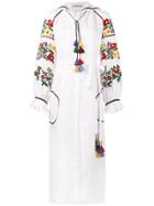 Vita Kin Bouclé Floral Embroidered Dress - White