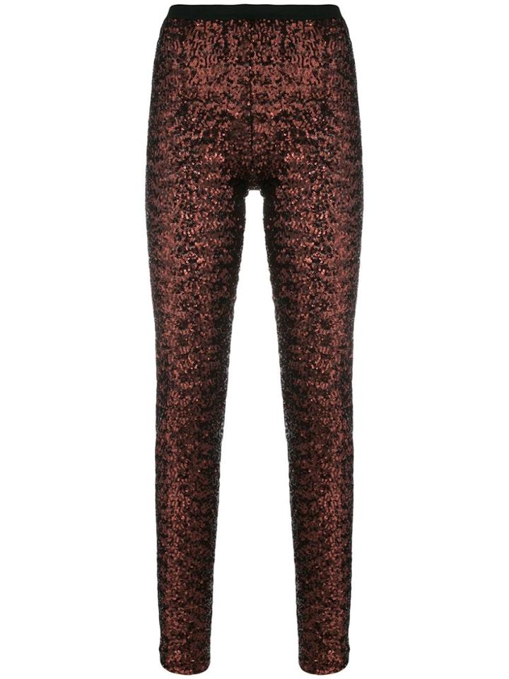 Gianluca Capannolo Sequin Leggings - Brown