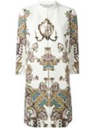 Antonio Marras Printed Coat, Women's, Size: 42, Nude/neutrals, Viscose/cotton/cupro