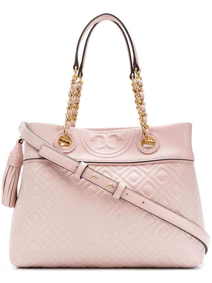 Tory Burch Fleming Small Tote Bag - Pink & Purple