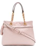 Tory Burch Fleming Small Tote Bag - Pink & Purple