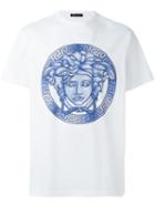 Versace Watercolour Medusa Print T-shirt, Men's, Size: Xxxl, White, Cotton